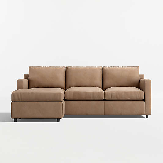 Barrett II 2-Piece Leather Sectional Sofa with Chaise Lounge