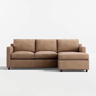 Barrett II 2-Piece Leather Sectional Sofa with Chaise Lounge