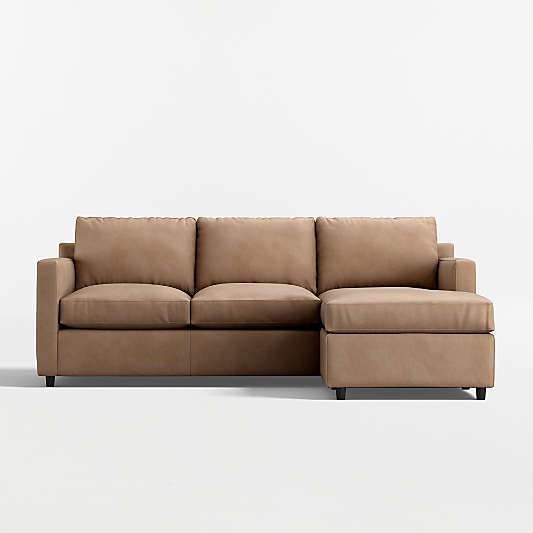 Barrett II 2-Piece Leather Sectional Sofa with Chaise Lounge