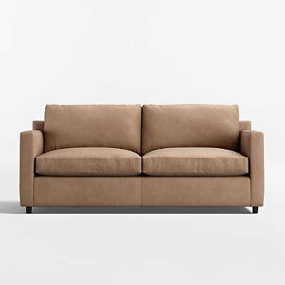 Barrett II 78.5" Leather Track Arm Sofa