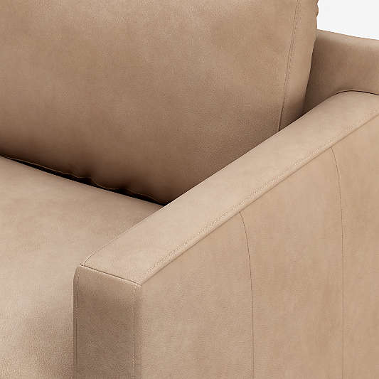 Barrett II 43.5" Leather Track Arm Chair and a Half