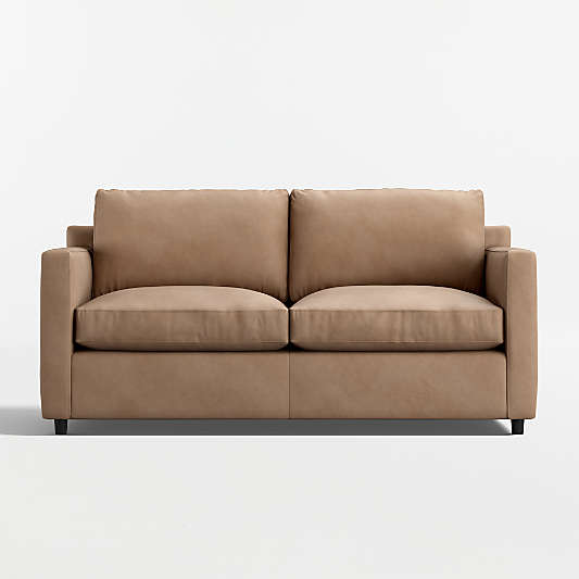 Barrett II 71" Leather Track Arm Apartment Sofa