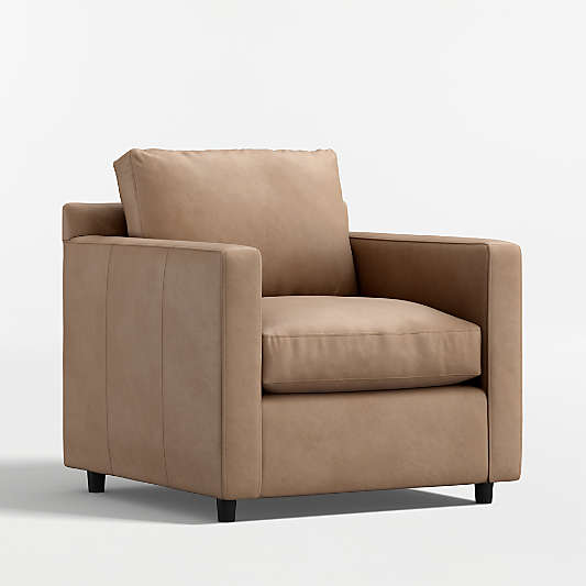 Barrett II 35.5" Leather Track Arm Chair