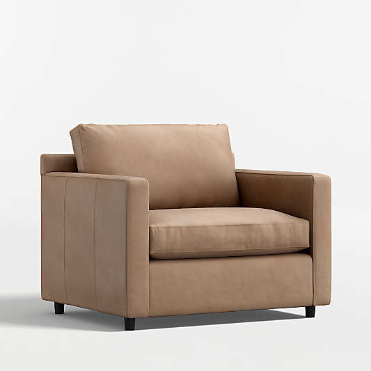 Barrett II 43.5" Leather Track Arm Chair and a Half