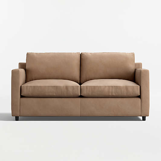 Barrett II 71" Leather Track Arm Full Sleeper Sofa