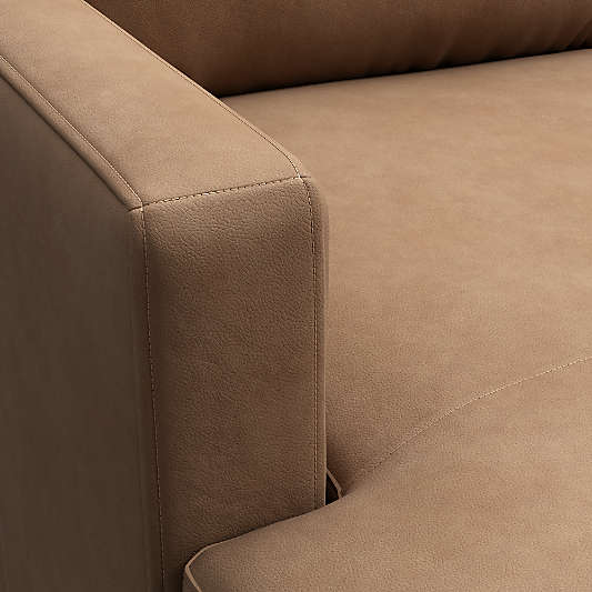 Barrett II Leather Left-Arm Chaise Lounge Sectional Piece