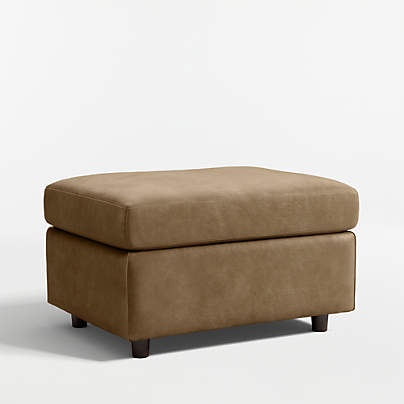 Barrett II 28" Leather Ottoman