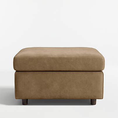 Barrett II 28" Leather Ottoman