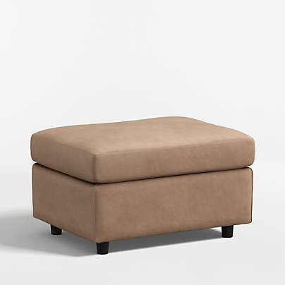Barrett II 28" Leather Ottoman