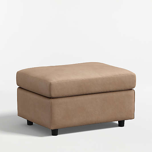 Barrett II 28" Leather Ottoman