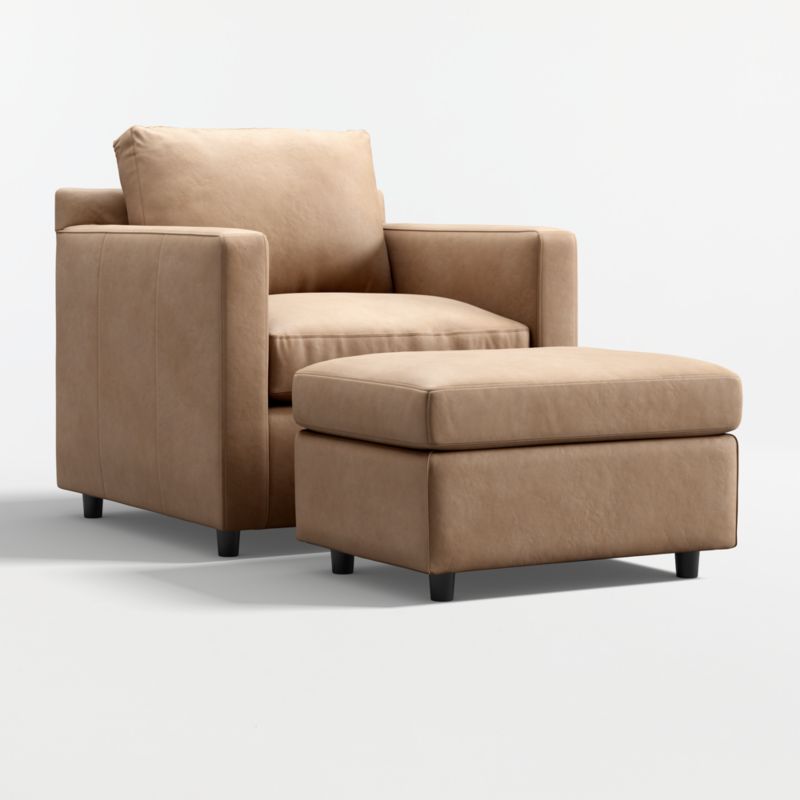 Barrett II 28" Leather Ottoman - image 6 of 6