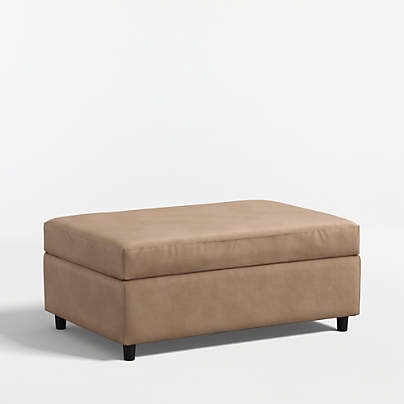 Barrett II 44.5" Leather Storage Ottoman