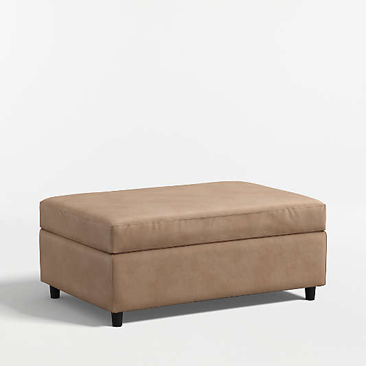 Barrett II 44.5" Leather Storage Ottoman