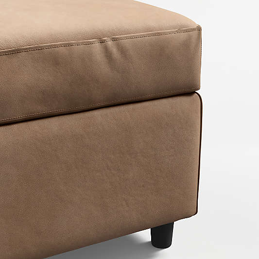 Barrett II 28" Leather Ottoman