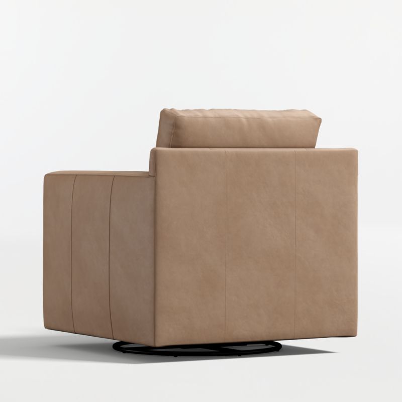 Barrett II 35.5" Leather Track Arm Swivel Chair - image 9 of 8