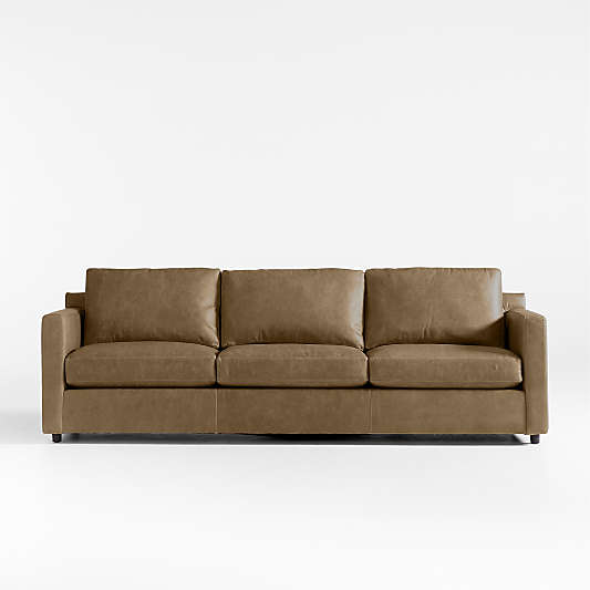 Barrett II 104" Leather Track Arm Grande Sofa