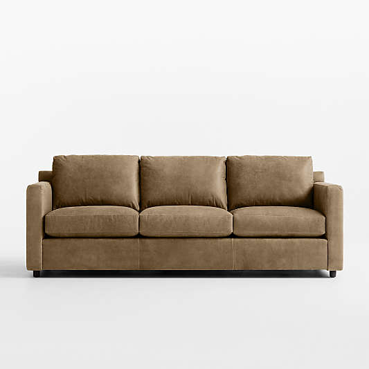 Barrett II 91" Leather Track Arm Sofa