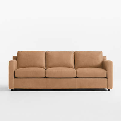 Barrett II 91" Leather Track Arm Sofa