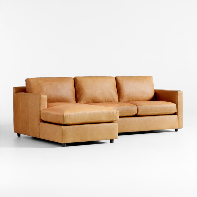 Barrett II Leather 2-Piece Chaise Sectional Sofa - image 3 of 6