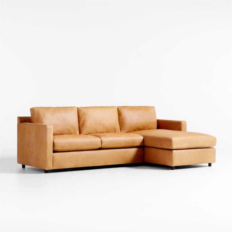 Barrett II Leather 2-Piece Chaise Sectional Sofa - image 3 of 6