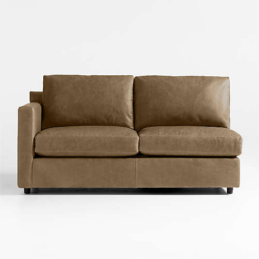 Barrett II Leather Left-Arm Sofa Sectional Piece