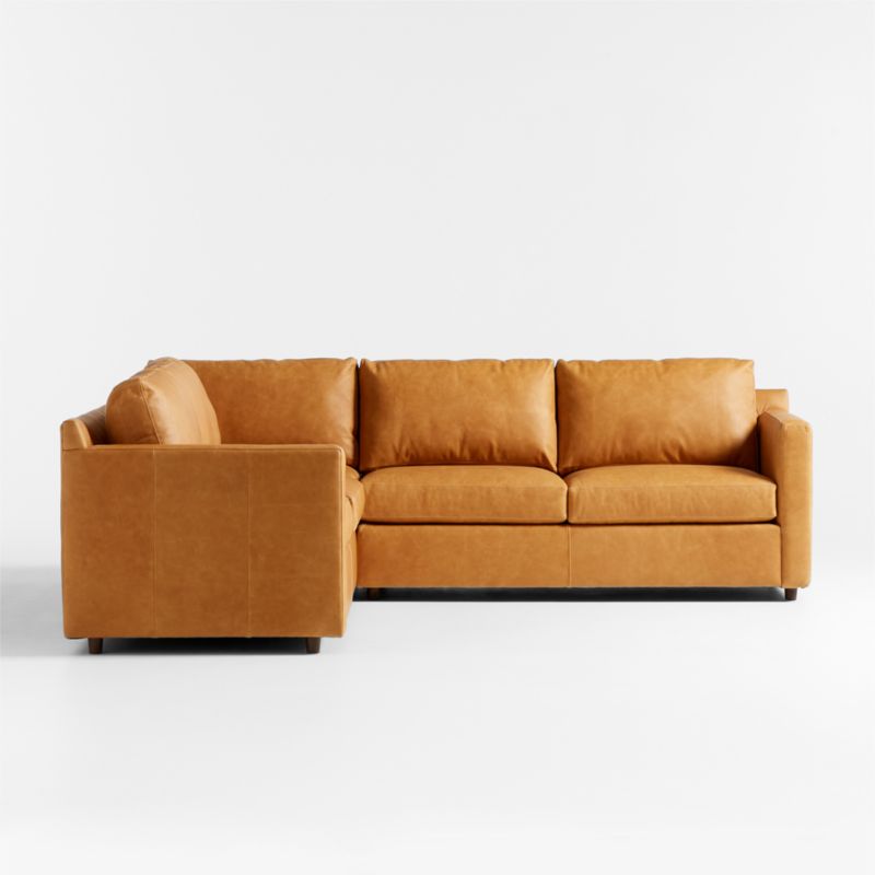 Barrett II Leather 3-Piece Leather L-Shaped Sectional Sofa - image 7 of 9