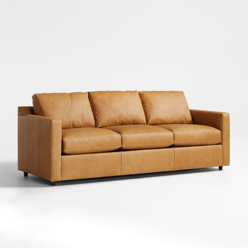 Barrett II 90" Leather Queen Sleeper Sofa - image 1 of 8