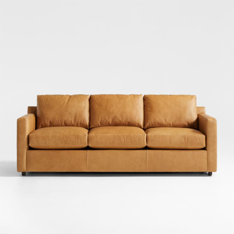 Barrett II 90" Leather Queen Sleeper Sofa - image 0 of 8