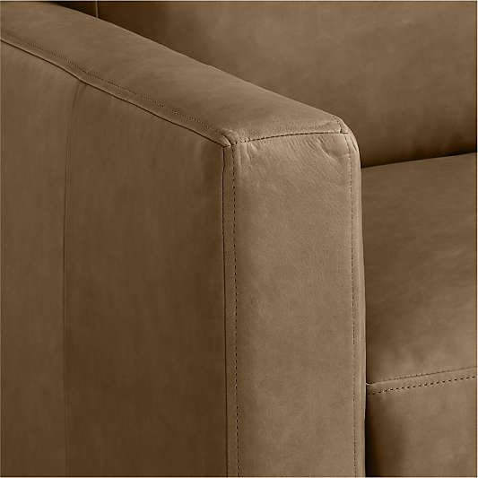 Barrett II 35.5" Leather Track Arm Chair