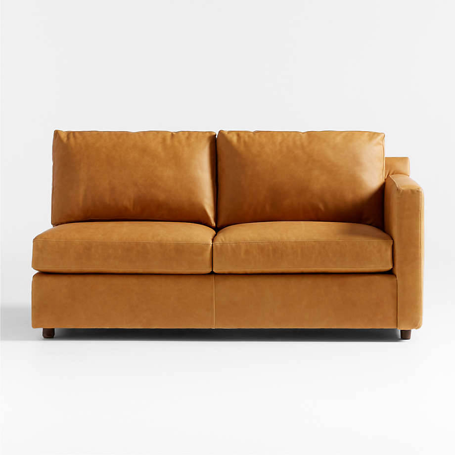 Barrett II Leather RightArm Apartment Sofa + Reviews Crate & Barrel