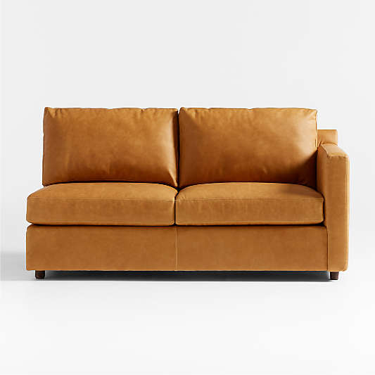 Barrett II Leather Right-Arm Apartment Sofa