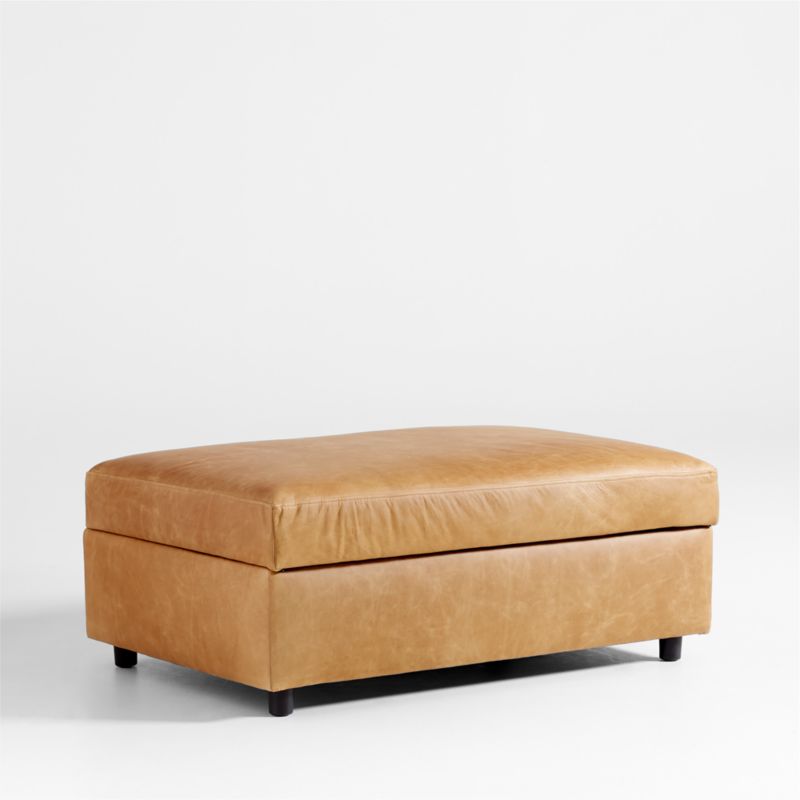 Barrett II Leather Storage Ottoman - image 4 of 6