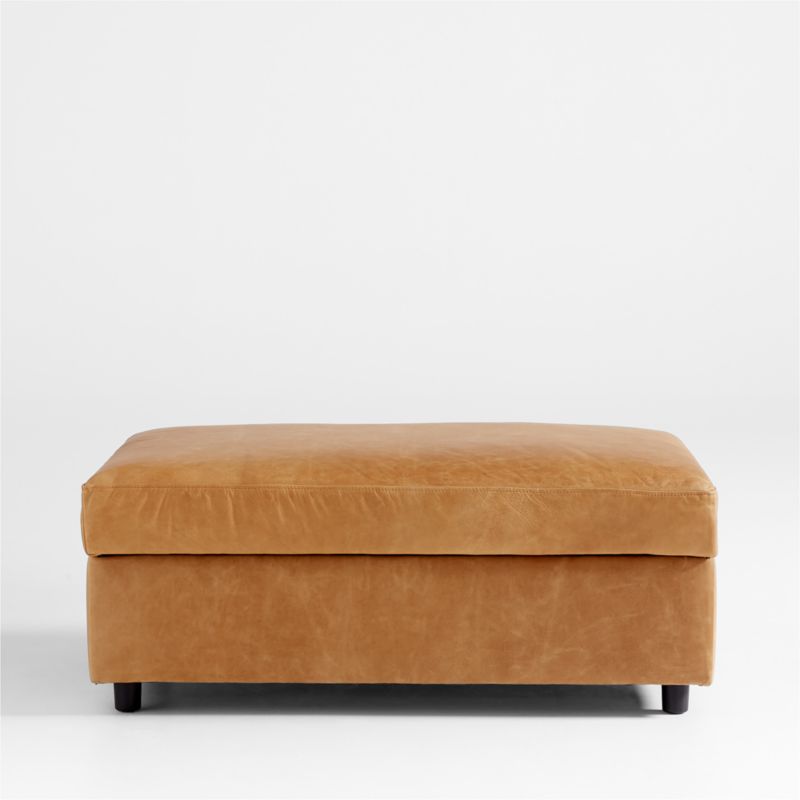 Barrett II Leather Storage Ottoman - image 0 of 6