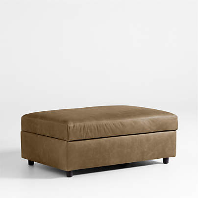Barrett II 44.5" Leather Storage Ottoman