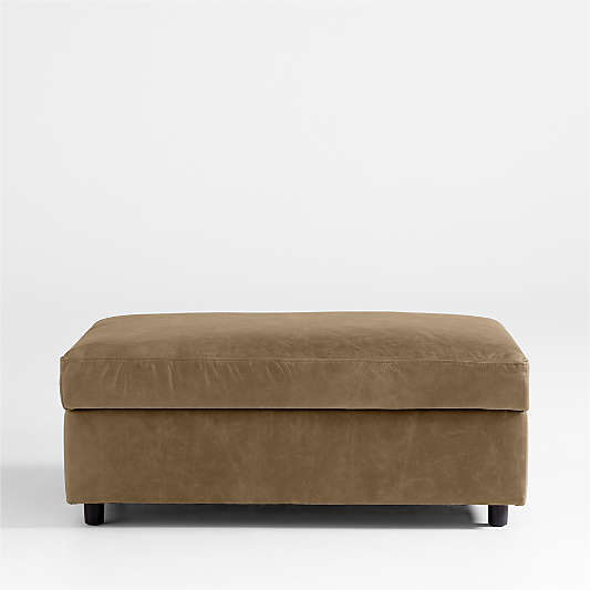Barrett II 44.5" Leather Storage Ottoman