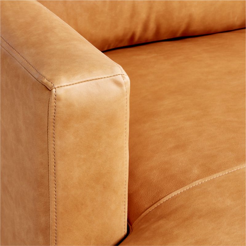 Barrett II Left-Arm Leather Lounger Sectional Sofa - image 9 of 8