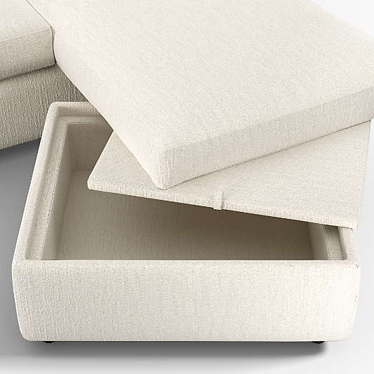 Barrett II 91" Reversible Storage Chaise Lounge Sectional Sofa