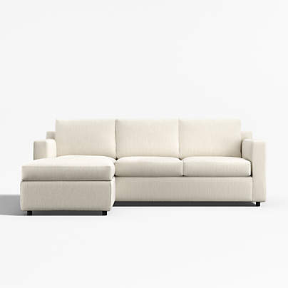 Barrett II 91" Reversible Storage Chaise Lounge Queen Sleeper Sectional Sofa