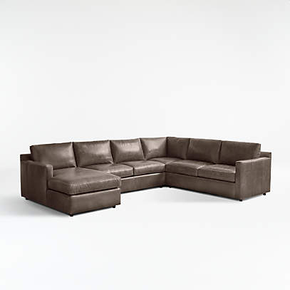 left arm leather chaise