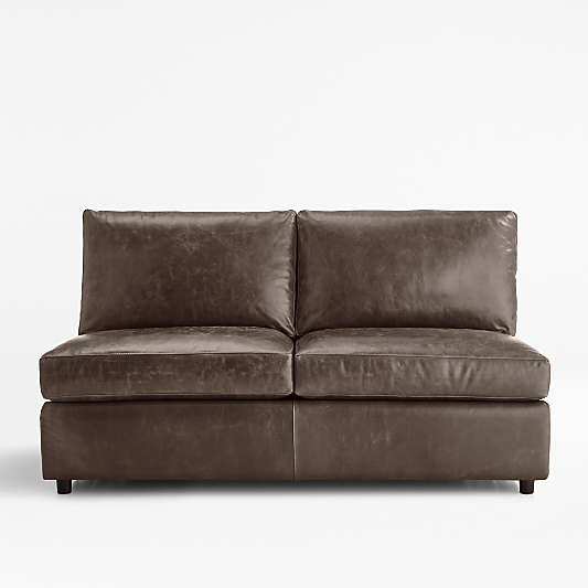 Barrett Leather Armless Full Sleeper