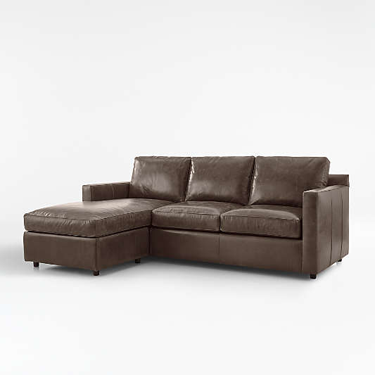 Barrett Leather Left Arm Queen Sleeper Lounger