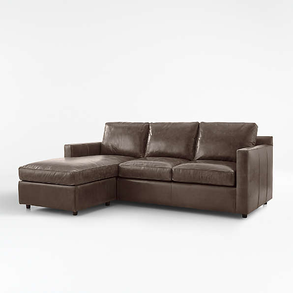 Leather Sectional Sleeper Sofas Crate, Sectional Sofa Sleeper Leather