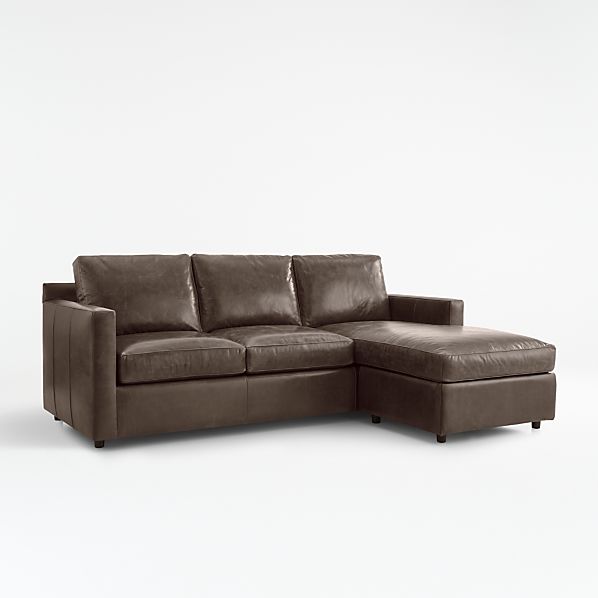 Leather Sectional Sleeper Sofas Crate, Leather Sectional Sofa With Sleeper