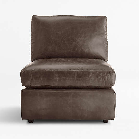 Barrett Leather Armless Chair