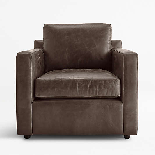 Barrett Leather Track Arm Chair