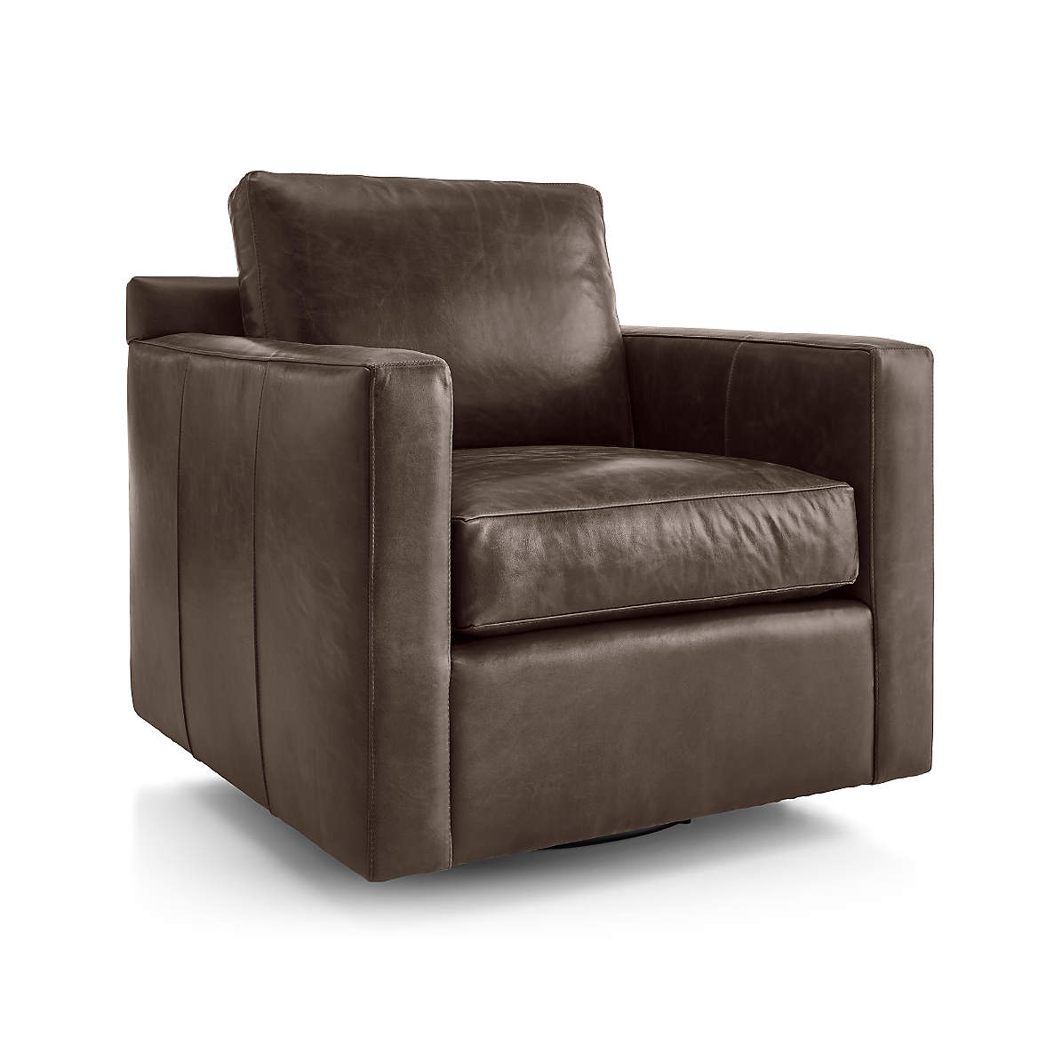 crate and barrel barrett swivel chair