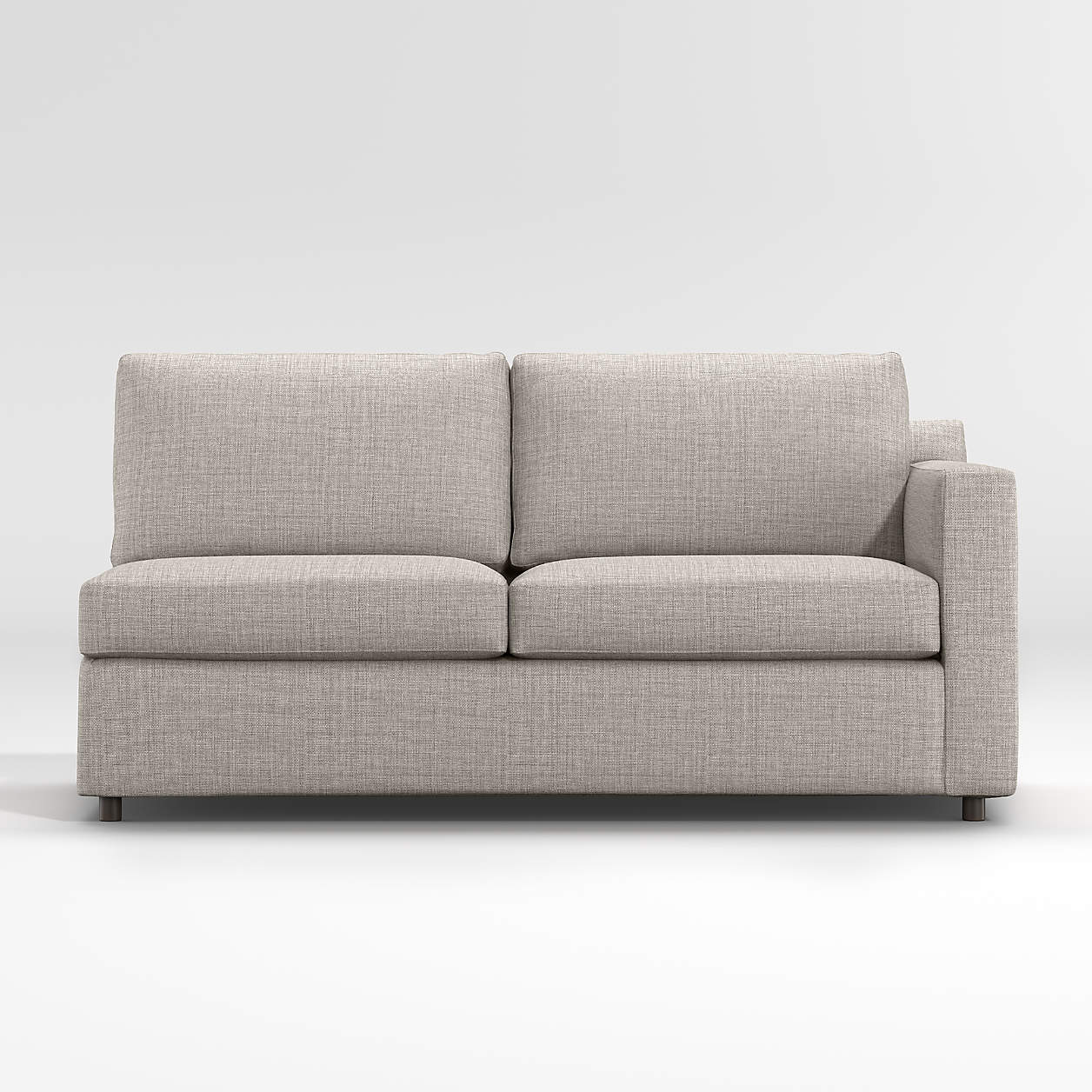 Barrett II Right Arm Apartment Sofa + Reviews | Crate & Barrel