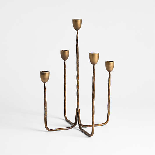 Barteau Brass Taper Candle Holders