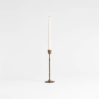 Barteau Large Brass Taper Candle Holder 11"