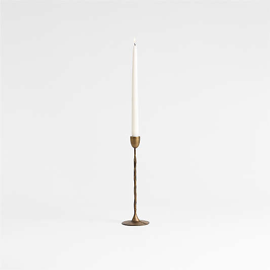 Barteau Large Brass Taper Candle Holder 11"